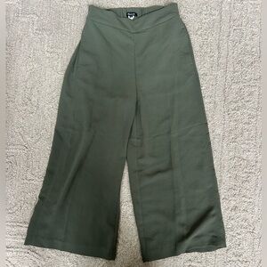 Madewell Olive Green Wide-Leg Pants